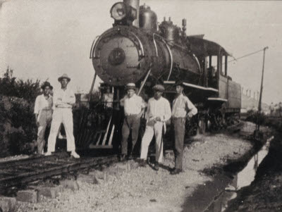 Inauguración de la locomotora 2. Ferrocarril de la Troco. Barrancabermeja - El Centro, 1924.